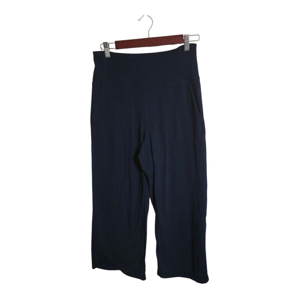 Lululemon Pants Women 8 Blue Align Nulu Wide Leg Crop Athleisure Sports LW6BHES
